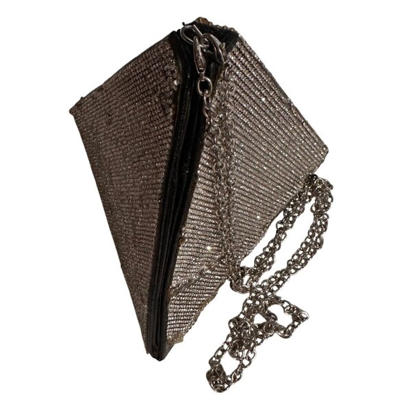 Handbags - Vintage Y2K Pyramid Rhinestone Purse With Chain